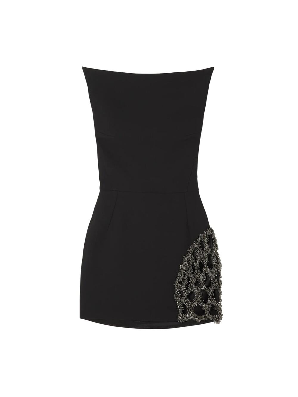 Maticevski Embellished Black Reveal Mini Dress Size Uk 8 / US 4